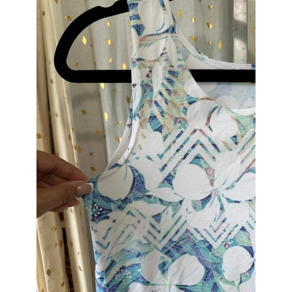Sassy Nene Girls Hawaiian Inspired Plumeria Watercolor Floral Sundress 10